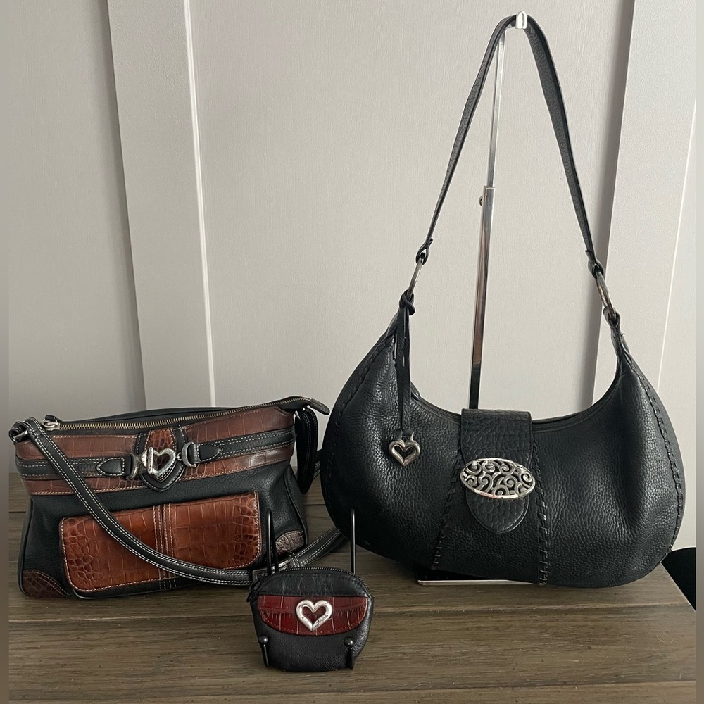 BUNDLE! EUC, Brighton Leather Bags & Coin Purse